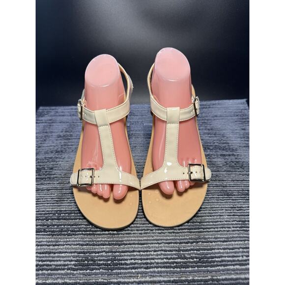 Vionic Cream Buckle Sandals - Picture 1 of 7